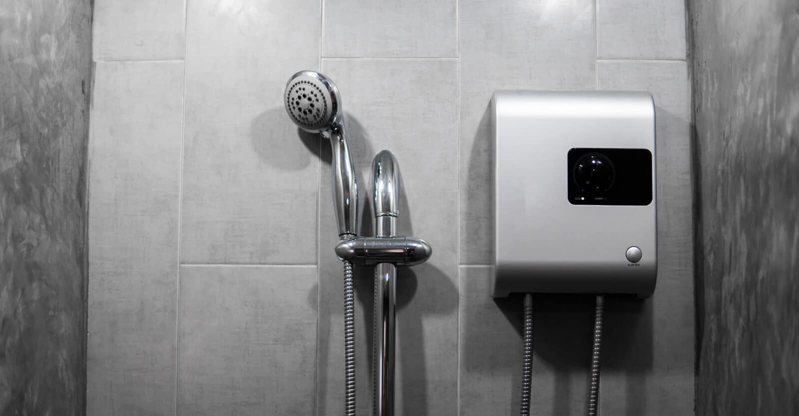 water treatment system in shower